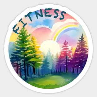 Naturefit - Fitness, naturally! Sticker